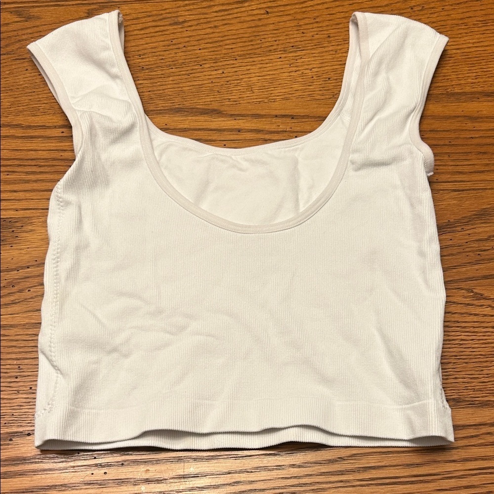 Garage White Ribbed Tank Top/8 - Picture 2 of 3